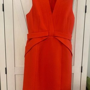 Maeve Anthropologie 4 P Orange Sheath Dress
